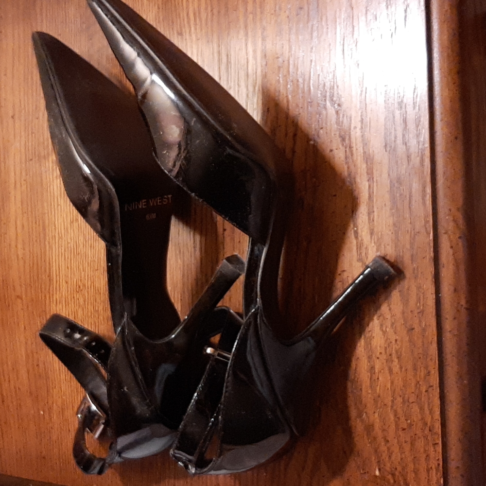 Nine West 6 1/2 Ankle Strap Pointy Toe Heels - Picture 8 of 14